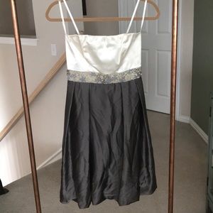 Maria Bianca Nero Silk Color Block Dress